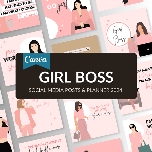 Girl Boss Templates & Planner 2024