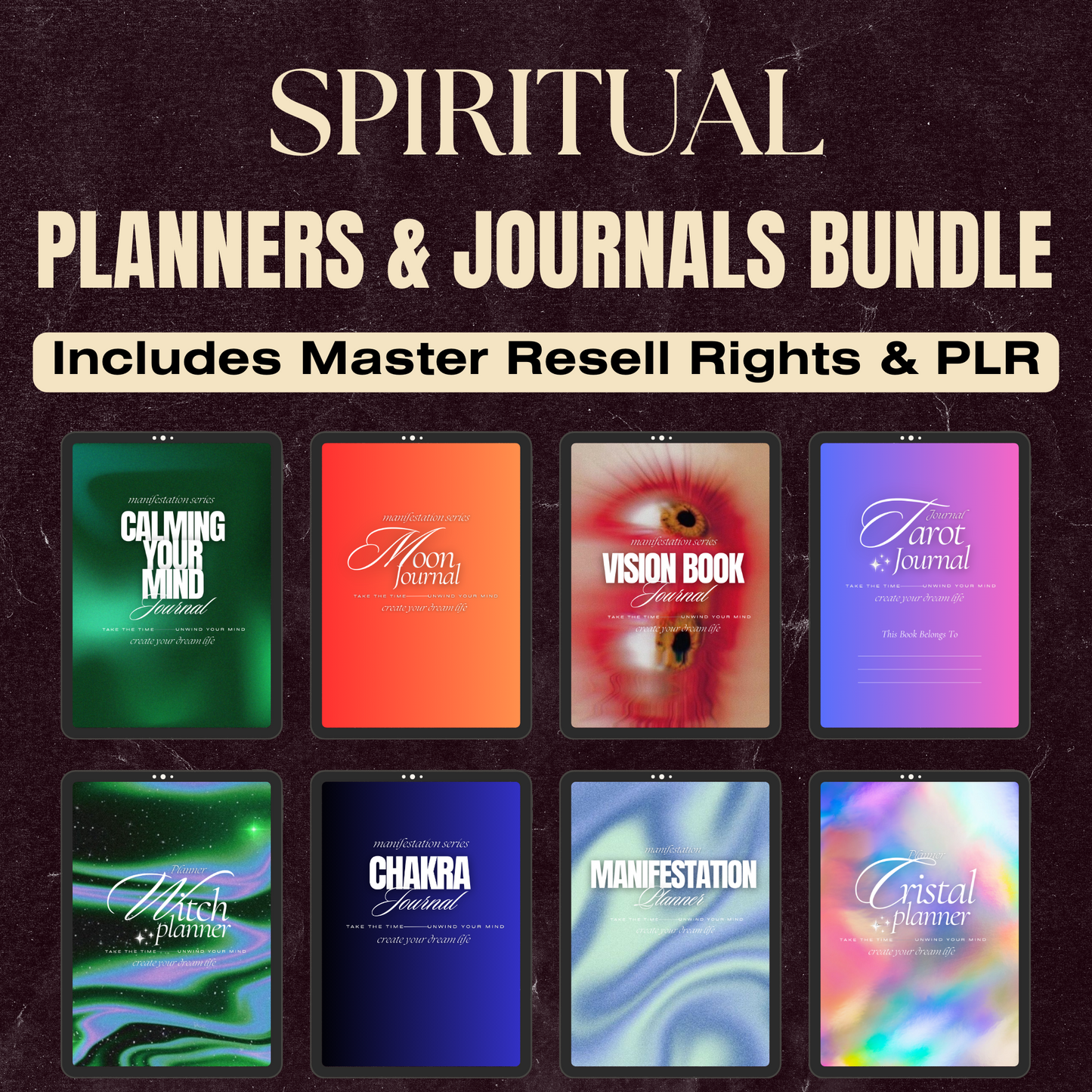 Spiritual Planners & Journals Bundle with Resell Rights