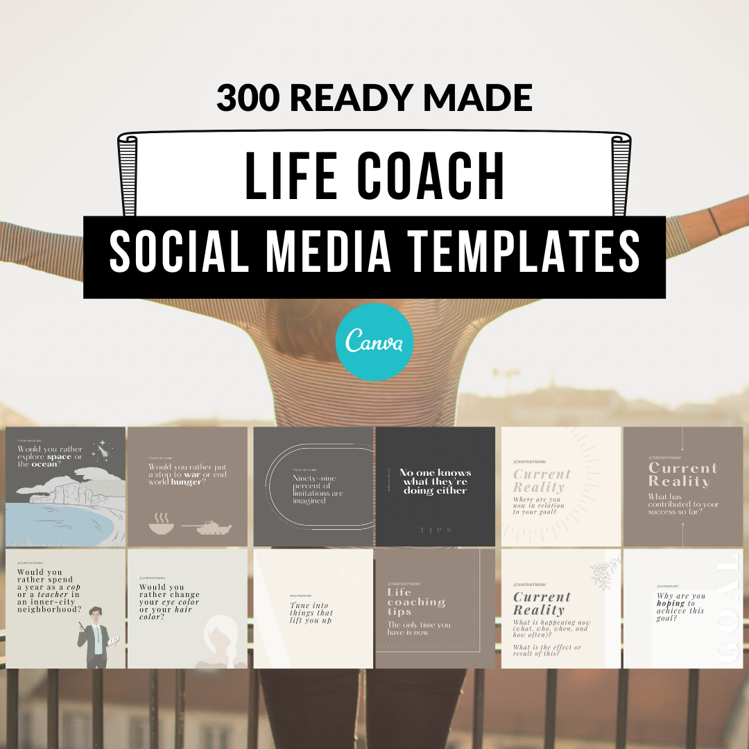 Life Coach Social Media Templates