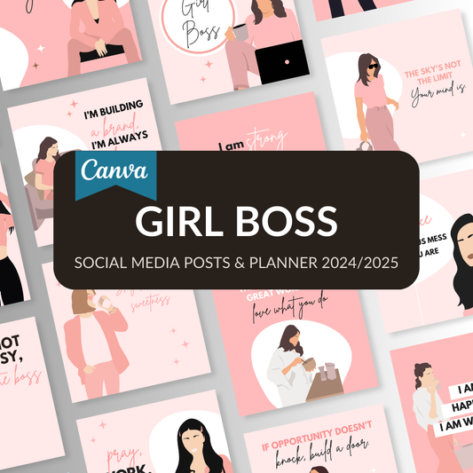 Girl Boss Templates & Planner 2024/2025