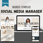 Social Media Manager Canva Website Template