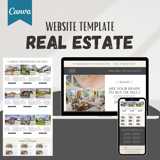 Real Estate Canva Website Template