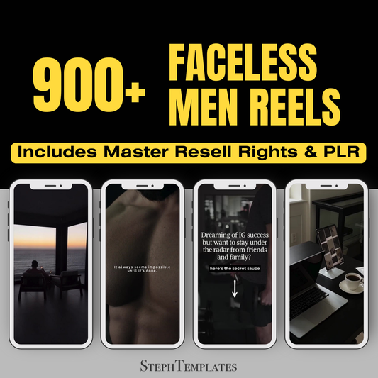 Faceless Men Reels Bundle With Resell Rights