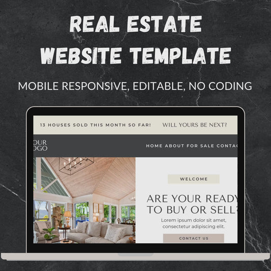 Real Estate Canva Website Template