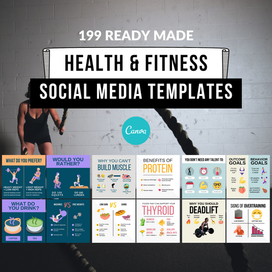 Health & Fitness Infographic Templates