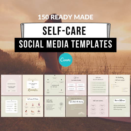 Self Care Templates & Workbook